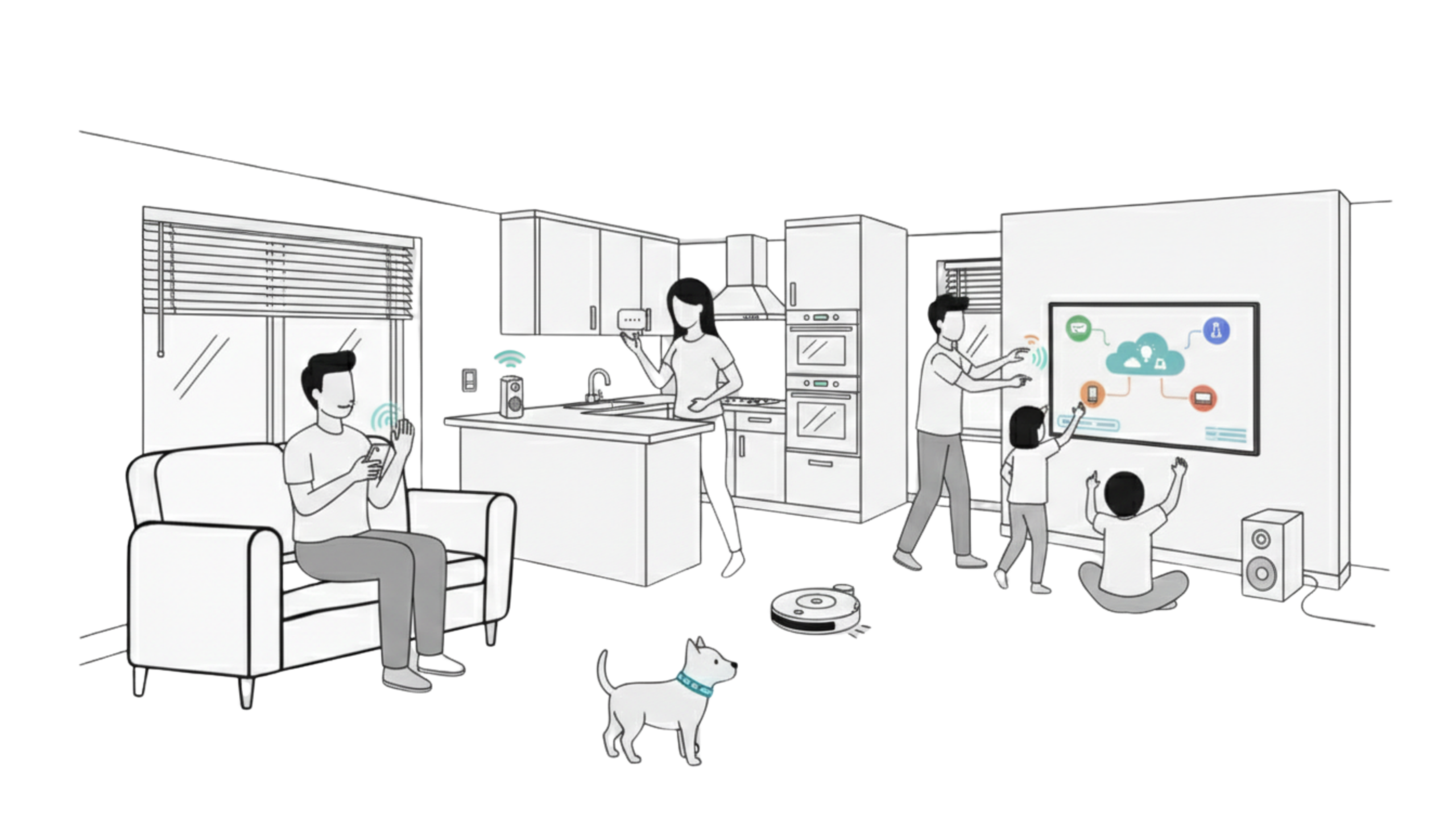 Large families and smart homes